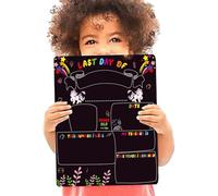 Générique Tableau Noir pour Retour Scolaire - Tableau d'écriture Double Face, Affichage de mémoire réutilisable pour, du Premier Jour du dernier Jour, Outil de Panneau Durable et Lisse avec