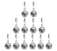 Générique Tablecloth Holder Clips - 12 Pack Metal Grippers | Spring Clamp Design with Easy Attach & Windproof Features for Outdoor Events, Shower Curtains, Balcony and Garden Meals