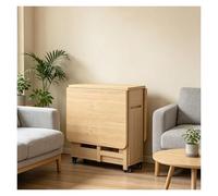 Générique Tables à Abattant avec 4 Chaises Et Tiroir De Rangement, avec Tiroir De Rangements, Table Retractable sur roulettes, Adapté pour SéJour