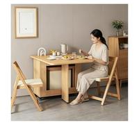 Générique Tables à Abattant avec 4 Chaises, Tables avec Chaise, Table Escamotable, Adapté pour Salle à Manger SéJour