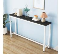 Générique Tables Bar Hautes, Consoles pour Couloir Table Basse éTroite avec Rangement Petite Table Couloir, pour Cuisine Vestibule(Noir,39.4 * 5.9 * 39.4inch)