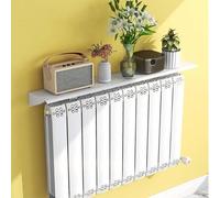 Générique Tablette de Radiateur, Cache Radiateur Blanche sans Perçage, Etagere Radiateur Anti-Poussière pour Radiateur, Housse De Radiateur Universelle Anti-Fumée(45cm)
