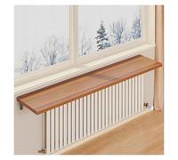 Générique Tablette for Radiateur Gain De Place Décoration Maison avec Rangement Conception Anti Poussière Diffusion De Chaleur Optimisée Structure Solide Salon Chambre Couloir(Brown,100 * 20cm)