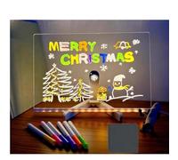 Générique Tablette Lumineuse Wondiko pour Dessin Enfants LED, Tablette Dessin Lumineuse,Tableau Acrylique Effaçable 7 Couleurs avec Stylo et Trépied, Idée Cadeau Créatif Décoration Chambre Fille Ado