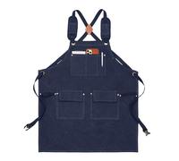 Générique Tablier d'Atelier - Accessoire De Cuisine Outil Adjustable Imperméable - Tablier de Travail Robustes à Bretelles Croisées et Poches | Pour Cuisine Chef Grillade Menuiserie Hommes Femmes
