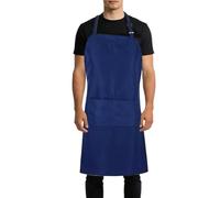 Générique Tablier de Cuisine - Bavette Imperméable avec 2 Poches Polyester Léger | Tablier de Chef,Pour Peinture Coiffure Cuisson Grill Nettoyage Atelier Service Jardin et Usage