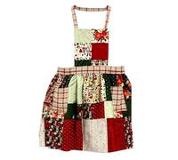 Générique Tablier de cuisine Tablier de Noël en coton réglable à 2 poches | rétro chef cuisine pâtisserie adultes hommes grand-mère peinture enseignement jardinage BBQ