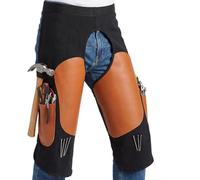 Générique Tablier De Maréchal-ferrant Pour Chevaux - 55x26 Pouces Tablier De Maréchal-ferrant Pour Soins Du Cuir Artificiel Protection Du Bas Corps | Bretelles Réglables, Jambières De Soudage Et Blo