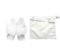 Générique Tablier Maçonnique d'Apprenti en cuir, 40 * 35 cm + une paire de gant blanc coton offerte