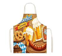 Générique Tablier Oktoberfest - Tenue De Fête De La Bière Imprimée | Tablier De Cuisine Pour Hommes De Fête De La Bière | pour Hommes Femmes Couples Cuisine Cosplay Événements BBQ Cuisson