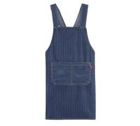 Générique Tablier pour la cuisine - Tablierr en coton léger avec poche, en denim à bretelles brodées. design croisé, unisexe, s de cuisine en denim, tablier de travail durable et résistant a