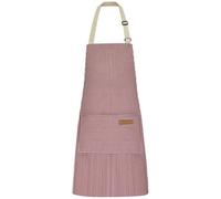 Générique Tabliers de Cuisine pour Homme Femme, Tabliers de Chef avec Poches Tablier de Barbecue Tablier de Travail Réglable pour Cuisine, Pâtisserie, Barbecue, Service (Rose)
