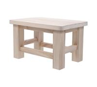 Générique Tabouret à Chaussures en Bois Massif Compact et Polyvalent Maison, Petit Banc Beige Adapté à Tous Les Âges, Pratique pour Changer de Chaussures