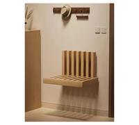 Générique Tabouret à Langer Peu encombrant, Petit Bureau Mural Pliant en Bois, Chaise Pliante Murale for Couloir, Salle de Bain, Chambre à Coucher(Wood)