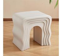 Générique Tabouret Bas créatif, Table d'appoint pour canapé, Design Vintage à Base trapézoïdale, idéal pour Le Salon ou la Chambre, Style rétro, Couleur Grise, pour Toutes Les Occasions.