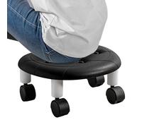 Générique Tabouret Bas Roulant - Siège Rotatif À 360° De Hauteur Courte, Chaise Roulante Ergonomique, Tabouret De Spa De Pédicure Compact, Outil De Cuisine De Garage De Salon, Option De Conforta
