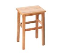 Générique Tabouret Carré Haut en Bois, Banc Entrée De Pied Rustique pour Salon/Salle À Manger, Banc De Pied De Lit, Petit Tabouret De Bar Rustique, Repose-Pieds Court, Naturel(26.5 * 23 * 30 cm)