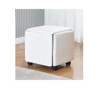 Générique Tabouret Cube, Chaise ottomane gigogne 5 en 1, ottomane Amovible, Tabouret de canapé empilable for Salon, Chambre, Salle à Manger(Cream,Length 13.8")