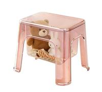 Générique Tabouret de Bain - Chaise Transparente Portable avec Rangement | Siège pour Douche - pour Salle de Bain, Cuisine, Rangement Coin Salon