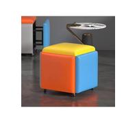 Générique Tabouret de canapé 5 en 1, Fauteuil Ottoman gigogne Cube, Banc Ottoman carré en Cuir, for Chambre, Salon, Salle à Manger(Five-Color,13.8in)