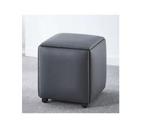 Générique Tabouret de canapé 5 en 1, Fauteuil Ottoman gigogne Cube, Banc Ottoman carré en Cuir, for Chambre, Salon, Salle à Manger(Grey,13.8in)