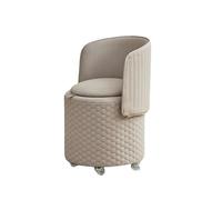 Générique Tabouret De Chaise Vanité avec Roue, Grand Pouf Repose-Pieds Rangement, Dossier, for Chambre Et Salon(Color3)