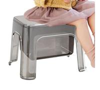 Générique Tabouret de Douche Chaise Transparente Portable avec Rangement | Petit Banc pour Douche pour au Chevet, dans un Coin, ou dans la Cuisine