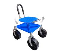 Générique Tabouret de Jardin avec roulettes - Scooter de Jardin avec Poignée Directrice et Plateau à Outils,De Réglable en Hauteur pour Taille Repiquage Élagage