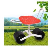 Générique Tabouret De Jardinage Roulant avec Siège Pivotant Réglable À 360 °, Dossier Ergonomique, Siège De Travail for Chariot De Jardin for Personnes Âgées