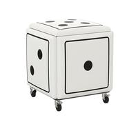 Générique Tabouret de Maquillage 5 en 1 à roulettes, Banc Ottoman carré, Fauteuil de canapé empilable, Facile à démonter for Salle à Manger, Chambre et Petits espaces(35x35cm)