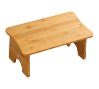 Générique Tabouret de Salle de Bain en Bois Naturel Antidérapant pour Posture Assise Droite, Marchepied Multifonction pour Toilettes, Adapté Bureau la Maison