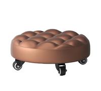 Générique Tabouret De Sol en Similicuir - Bas Et Roulant, 4 Roues | Idéal pour L'entretien D'atelier, Le Nettoyage De Jardin, L'organisation des Tâches Ménagères Et Les Travaux De Garage.