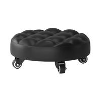 Générique Tabouret De Sol en Similicuir - Bas Et Roulant, 4 Roues | Idéal pour L'entretien D'atelier, Le Nettoyage De Jardin, L'organisation des Tâches Ménagères Et Les Travaux De Garage.