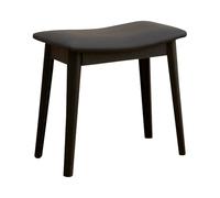 Générique Tabouret De Toilette Multifonctionnel Élégant, Tabouret De Toilette avec Coussin en Forme De Selle, Siège Rembourré pour Chambre À Coucher, Entrée, Salon,Noir