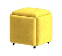 Générique Tabouret empilable, ottomane gigogne, for Petits espaces, canapé carré, for Salon, Salle à Manger, Chambre à Coucher (35 x 35 cm)(Color 2,45x45cm)