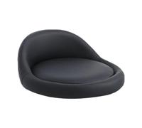 Générique Tabouret en Similicuir avec Dossier Bas, Accessoire Pratique, Noir