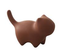 Générique Tabouret Mignon en Forme De Chat, Tabouret Moderne en Plastique, Petit Pouf Créatif en Forme d'animal pour Le Salon, La Chambre, L'entrée Ou Le Couloir.,Marron