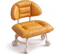 Générique Tabouret pivotant avec Dossier, Assise rembourrée, 1 pièce | Roulettes silencieuses, idéales pour les ateliers, les garages ou les studios. Confortables et faciles à déplacer, tabouret