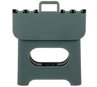 Générique Tabouret Pliable Couleur Unie Vert en PP Léger et Sûr Bords Arrondis, Petit Tabouret Portable pour Bureau et Voyage