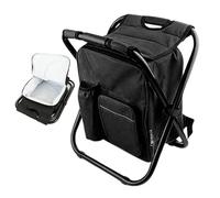 Générique Tabouret Pliable Type Sac à Dos - Siège Portable avec Glacière - Chaise De Jardin avec Un Sac Réfrigérant Isotherme | pour Le Balcon, Camping, Plage, Voyage, Jardin, Randonnée et Pêche