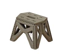 Générique Tabouret Pliant en Plastique épais, Chaussure d'entrée, Petit de Camping Portable Bas Plein air(Olive Drab)