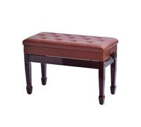 Générique Tabouret Réglable for Banc De Piano Double, Banquette De Clavier De Musique en Bois Massif, avec Coussin Rembourré Et Rangement, Capacité De 300 Kg for Le Salon Et La Chambre(Color1)
