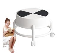 Générique Tabouret Roulant Bas, Tabouret Roulant Basse Hauteur - Siège de Chaise roulante Basse Hauteur avec roulettes,Marchepied, Tabouret avec Roues pivotantes à 360 °, Bas à poulie r