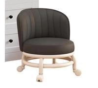 Générique Tabouret Roulant Ergonomique Souple Confortable imperméable | Tabouret bas pivotant, petite chaise Pour maison chambre cuisine salle de bains bureau bar garage salon dortoir