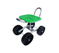 Générique Tabouret Roulant for Chariot De Jardin À Quatre Roues | Chariot de tabouret utilitaire avec hauteur réglable de 22 à 36 cm et rotatif à 360 °, for pelouse et cour(Green)