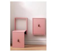 Générique Tabouret Ultra Fin et Silencieux, Banc Pliant Mural, Conception Peu encombrante, siège encastré for Couloir d'armoire à Chaussures de Hall(Pink)