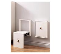 Générique Tabouret Ultra Fin et Silencieux, Banc Pliant Mural, Conception Peu encombrante, siège encastré for Couloir d'armoire à Chaussures de Hall(Milk)