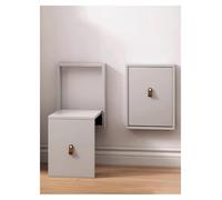Générique Tabouret Ultra Fin et Silencieux, Banc Pliant Mural, Conception Peu encombrante, siège encastré for Couloir d'armoire à Chaussures de Hall(Grey)