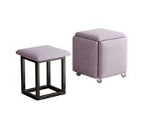 Générique Tabourets empilables à roulettes, canapé carré empilable, Table Basse ottomane, Chaise Convertible, for Petits espaces, Salon, Chambre à Coucher(Color 5,35x35cm)