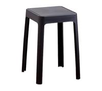 Générique Tabourets Empilables, Carrés Colorés Emboîtables, Tabourets Empilables Épais pour La Maison, Chaises Empilables Portables pour La Maison, La Salle À Manger, La Cuisine,Noir